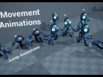 Customizable Robot Pack 2 - Mike Low-poly 3D model