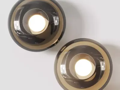 Leds C4 Trip Glass Wall Lamp 3D model
