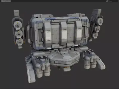 scifi-model546 robot 3D model