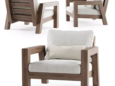 Lars Armchair by Piet Boon 3D model