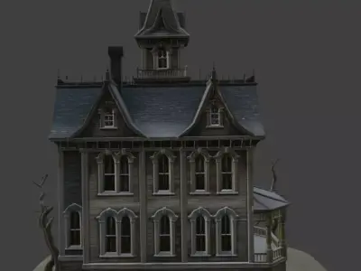 Haunted House 3d Model 3D model