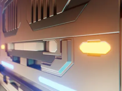 Scifi Panel 3D model