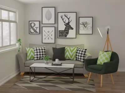 Living Area 3D model