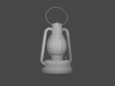 3d Oil Lantern Model 3D model
