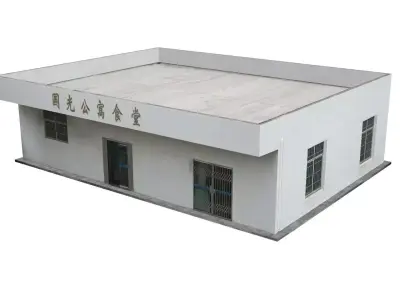 Dormitory Canteen Low-poly 3D model