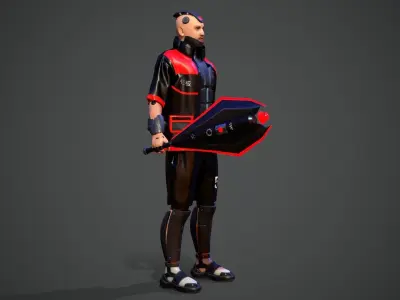 Tokyo Machine Boss Low-poly 3D model