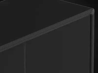 Four-Door Entertainment Console 3D model