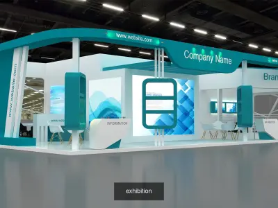 6 Minimal Exhibition in one Vol2 3D Model Pack