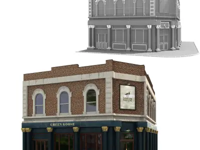 Building06-Green Goose 3D model