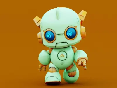 ROBO G-8  Rigged for Unreal Engine - Unity - MIXAMO 3D model