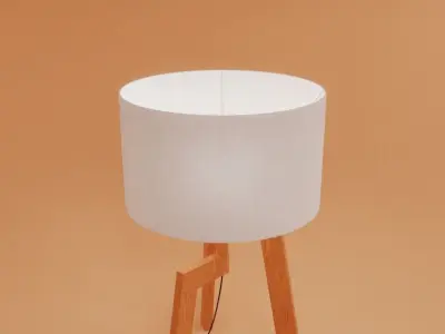 Table lamp Low-poly 3D model shop