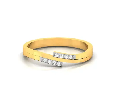 Diamond Ring For Women 3d Print Model 3D print model 19