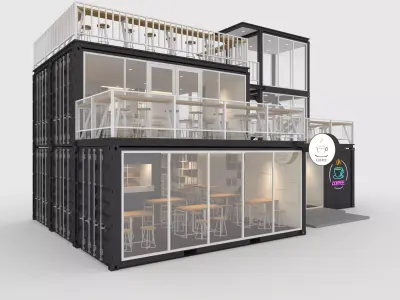 Container Cafe 5 3D model
