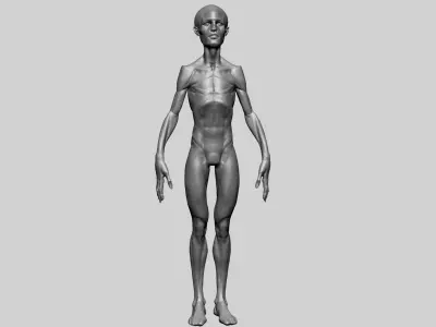 Creature Body Form H Free 3D model