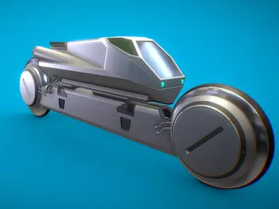 Scifi CyberBike 3D model