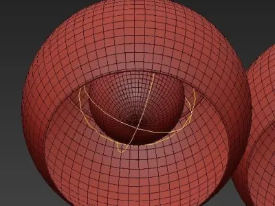 Sculptural Glass Globe 7 Light 3D model buy