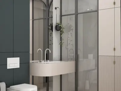 Modern Container House - Tiny House 3D model