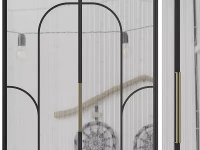 Entrance door set134 3D model