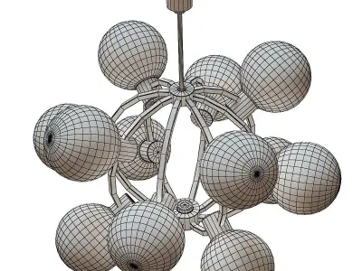 Atomic Sputnik Chandelier 3D model