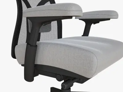 High Back Ergonomic Office Chair 3D model