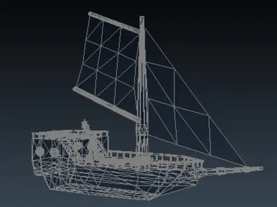 Pirate Boat 3D model purchase