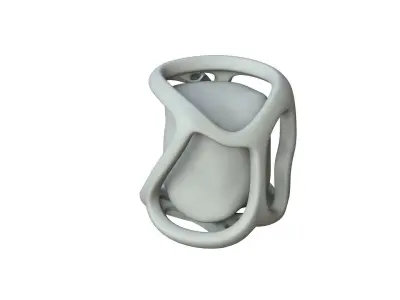 SciFi Shape Object Low Poly Low-poly 3D model 11