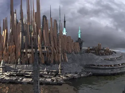 Power Wave System City Kit bash 3D model