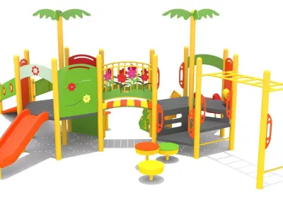 Tree Playground 3D model