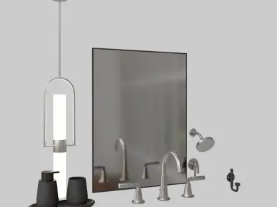 Bathroom accessories collection Vol1 3D model