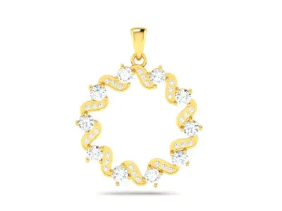 Solitaire Women Pendants  3D print model order