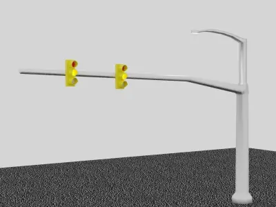 Traffic Light Free low-poly 3D model