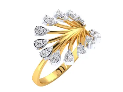 Women Ring Render 3dm STL MTL SLC JCD OBJ FBX Details 3D print model get