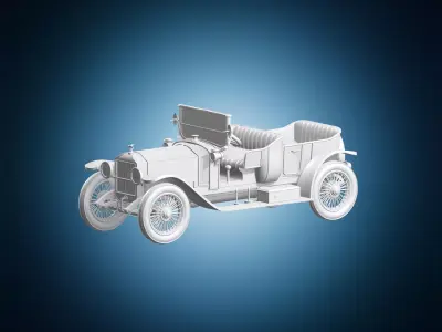 Vintage Classic Car Model 3D print model