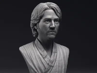 Diego Luna as Cassian Andor Bust Printable 3D Model 3D print model