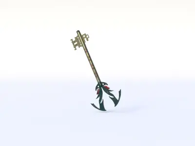 Legendary Key Low-poly 3D model