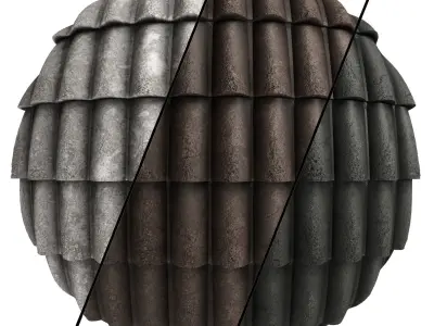 Cement Roofing Pack 2 Texture