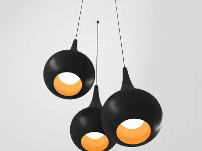 Tears Drop Lamp Pendant Light 3D model