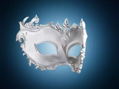 Elegant Masquerade Mask 3D print model