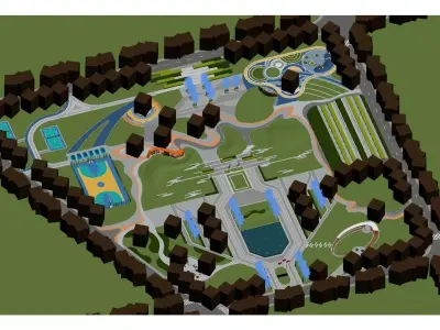 Urban Park 3D model