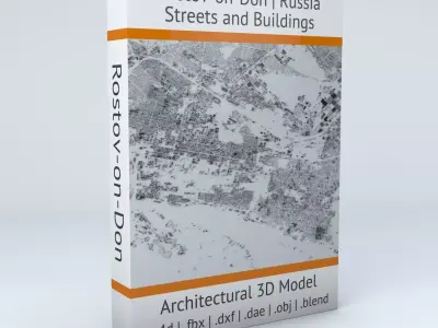Rostov on Don Streets and Buildings 3D model