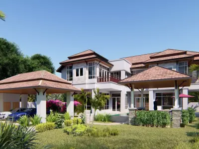 House D6 - Sketchup Lumion 3D model