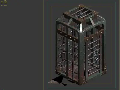 cage metal 3D model