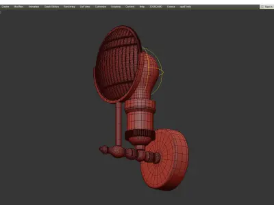 HEADLIGHT SCONCE Low-poly 3D model