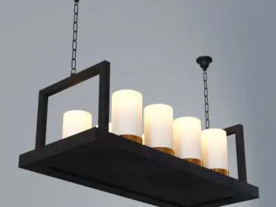 Ceiling Candle Lamps 3D model