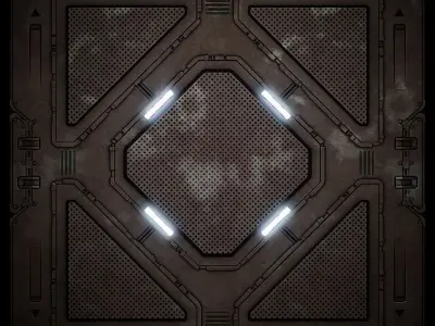 PBR Sci-Fi Texture Pack 22 Low-poly 3D model