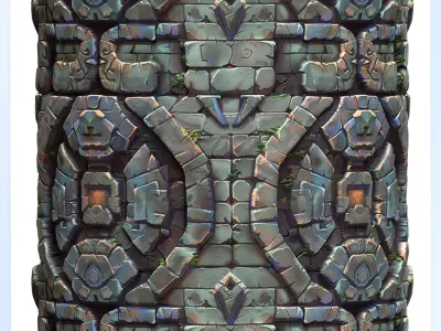 Stylized Wall Seamless Texture Texture 137
