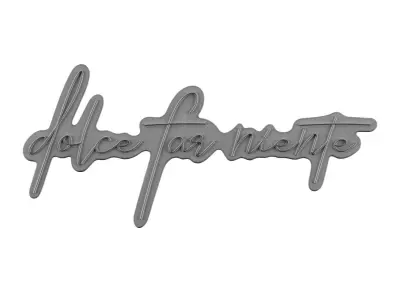 Dolce Far Niente Neon Sign 3D model purchase