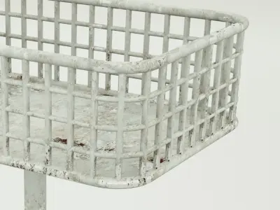 Metal dumpster 3D model