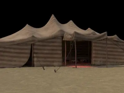 Arabian tent  3D model