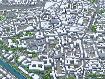 Hildesheim Germany Low-poly 3D model